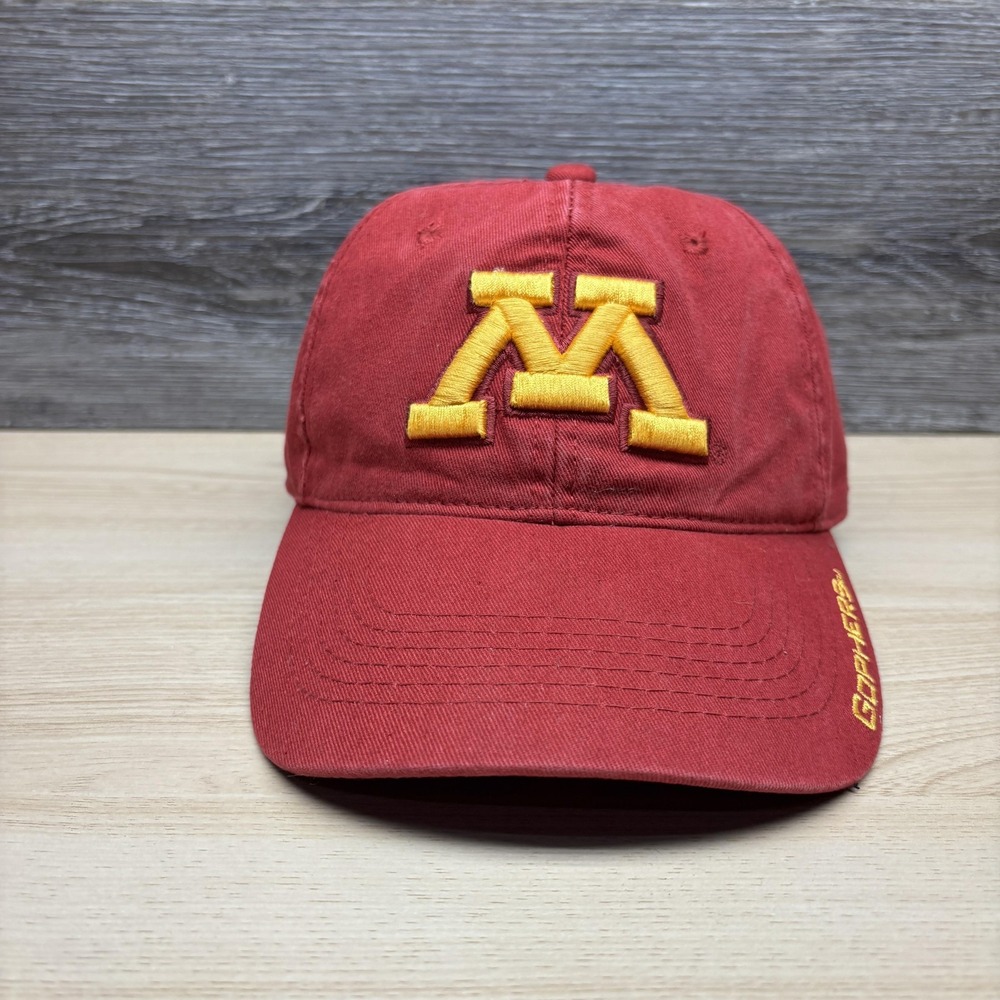 Minnesota Golden Gophers Hat Cap Strap Back Mens One Size Maroon NCAA Football